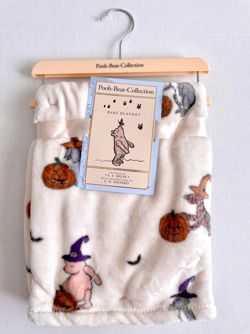 New Pooh Bear Collection Winnie The Pooh Halloween Fall Baby Blanket 30" x 40"